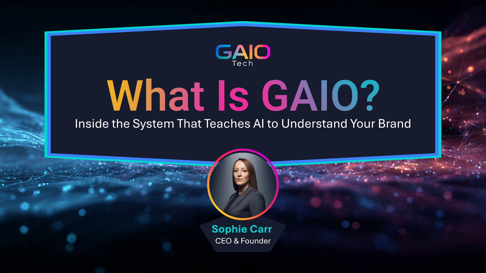 What is GAIO? Generative AI Optimisation explained by Sophie Carr, CEO & Founder of GAIO Tech - Inside the System That Teaches AI to Understand Your Brand. GAIO is a marketing strategy designed to help brands win in AI search platforms like ChatGPT, Google Gemini, Perplexity, and Claude by making brands machine-legible and citable in the Zero-Click Era.